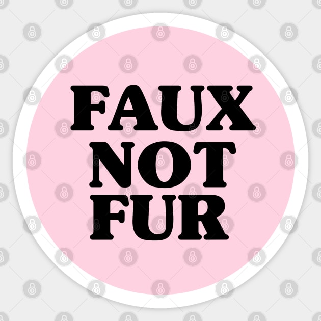 Faux not fur Sticker by kassiopeiia